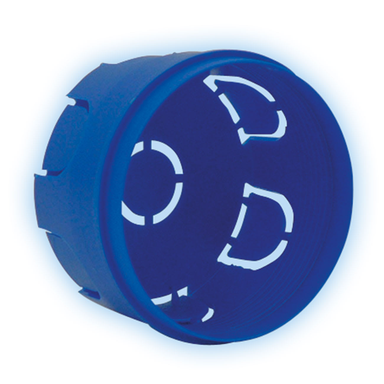 AVE - Scatola tonda da incasso 1 o 2 moduli S44 e S45 Dimensioni (D. D interno. P): 68 x 68 x 46 mm