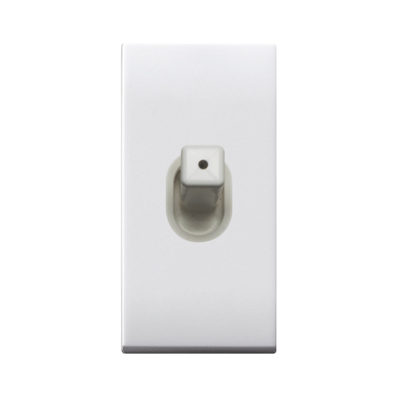 AVE - Invertitore levetta. Domus S44. colore RAL 9010. 1P 10AX illuminabile  finitura lucida  1 Mod.