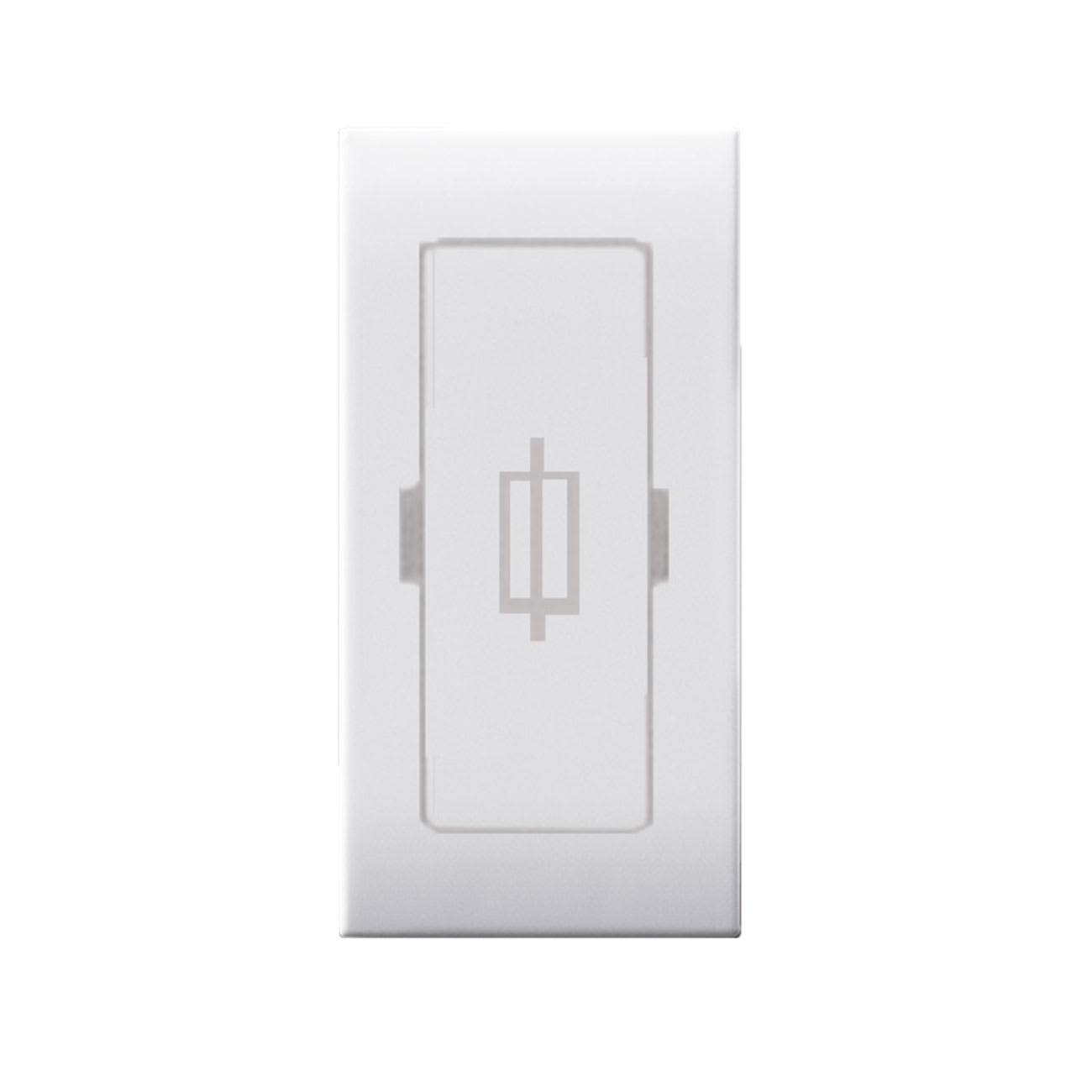 AVE - Portafusibile mini. Domus S44. colore RAL 9010. 1P 10A  finitura lucida  1 Mod.