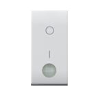 AVE - INTERRUTTORE CON GEMMA. DOMUS S44. 2P 16AX ILLUMINABILE COLORE RAL 9010 FINITURA LUCIDA 1 MOD.