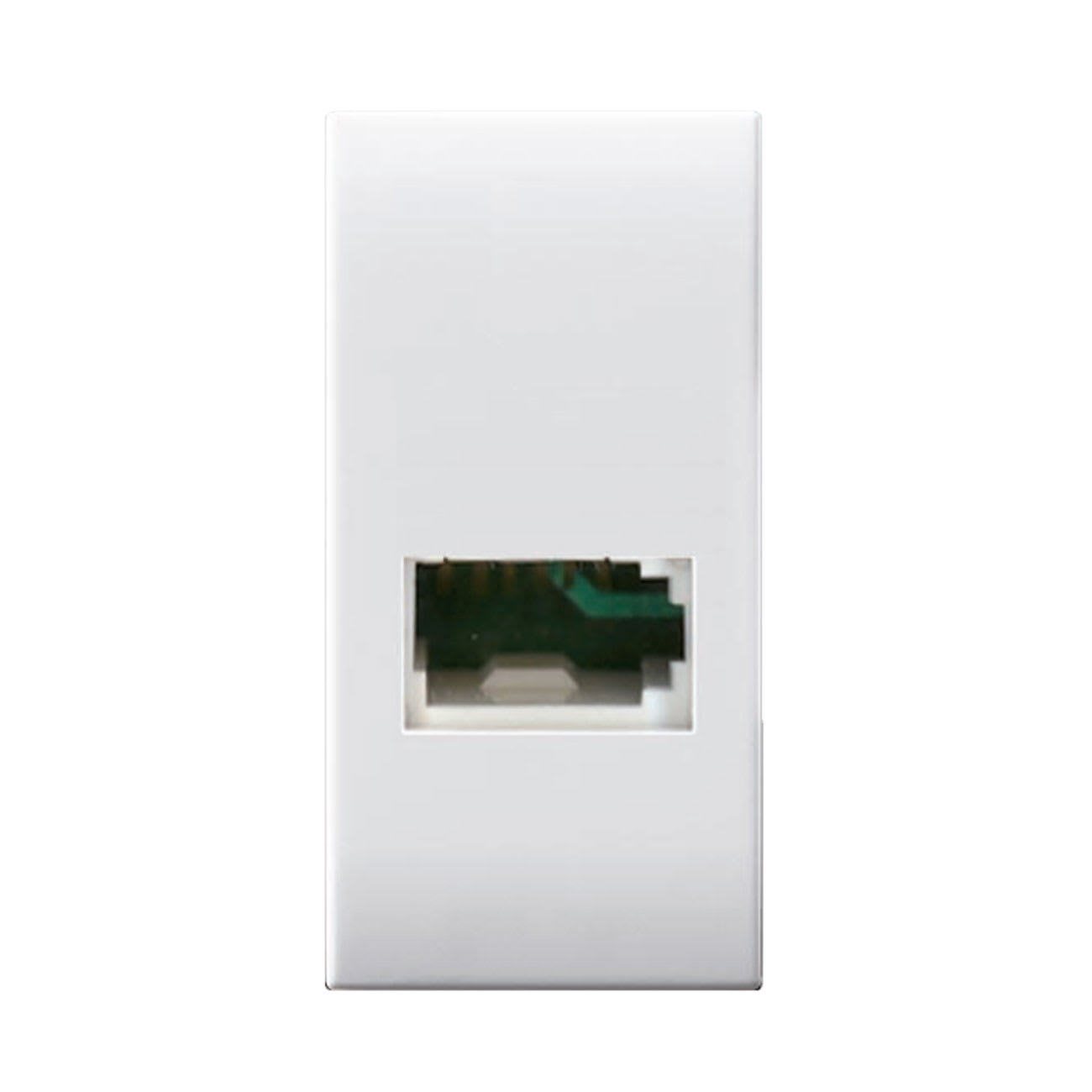 AVE - PRESA TELEFONI. ST.INGLESE DOMUS 1MOD RAL9010 PRESA TELEFONICA BT SECONDARY" CON 6 CONTATTI MORSETTI A VITE"