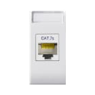 AVE - Presa RJ45 CAT7 FTP schermata Domus S44 colore RAL 9010 finitura lucida 1 Mod.