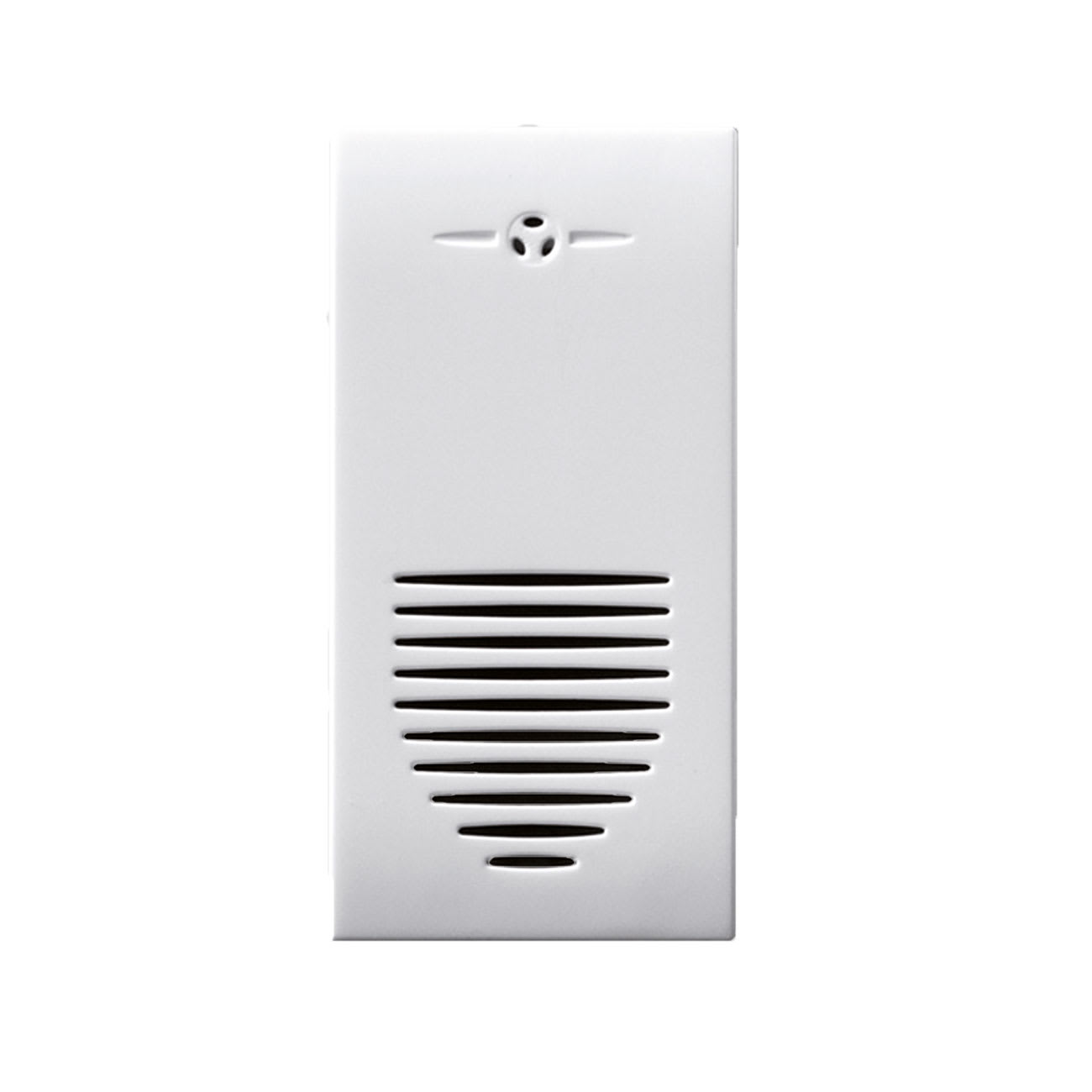 AVE - Suoneria squillante. Domus S44 colore RAL 9010. 12V c.a. 8VA finitura lucida 1 Mod.