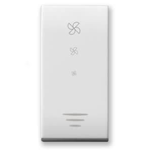 AVE - Dimmer agitatore aria. Domus S44. colore RAL 9010. 5580VA 230V  finitura lucida  1 Mod.