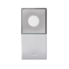 AVE - Pulsante con spia. Domus S44. colore RAL 9010. 1P NA 10A 250V finitura lucida 1 Mod.