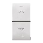 AVE - Commutatore a pulsante. Domus S44. colore RAL 9010. 0 250v 3 posizioni 2P 10A 250V finitura lucida 1 Mod. 441054