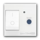 AVE - Interruttore magnetotermico differenziale. Domus S44. colore RAL 9010. 1P+N 16A 230V 3kA 10mA finitura lucida 2 Mod.