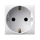 AVE - Presa schuko. Domus S44. colore RAL 9010. 2P+T 16A 250V finitura lucida 2 Mod.