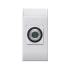 AVE - Presa TV/SAT femmina tipo F. Domus S44. colore RAL 9010 finitura lucida 1 Mod.