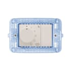 AVE - Regolatore di volume stereo per diffusori acustici. Domus S44. colore RAL 9010 finitura lucida 3 Mod.