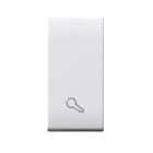 AVE - Tasto simbolo Chiave Domus S44. colore RAL 9010 finitura lucida 1 Mod.