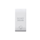AVE - Tasto simbolo Do Not Disturb Domus S44. colore RAL 9010 finitura lucida 1 Mod.