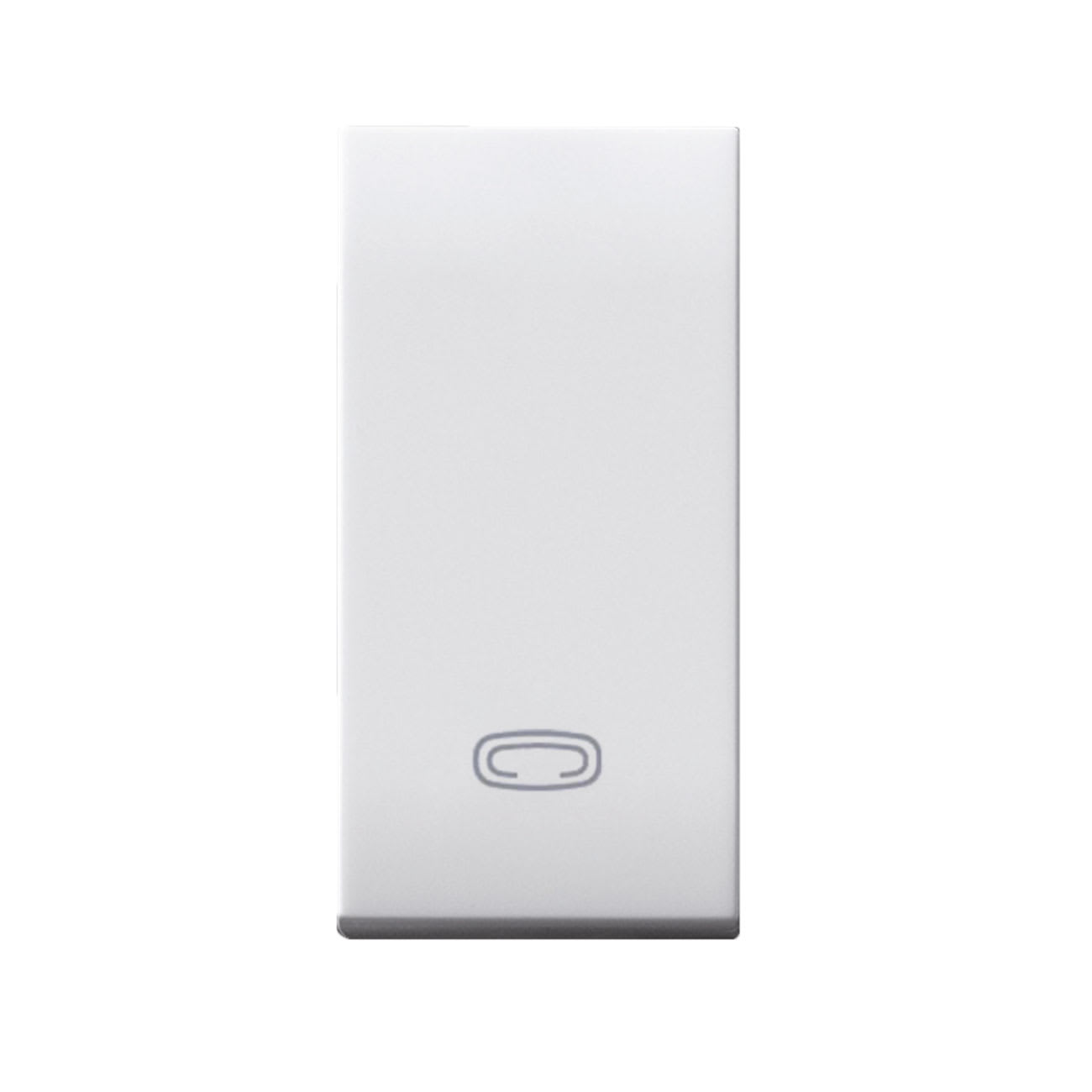 AVE - Tasto simbolo Resistenza Elettrica Domus S44. colore RAL 9010  finitura lucida  1 Mod.
