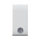 AVE - TASTO CON GEMMA SERIE DOMUS S44. COLORE RAL 9010 FINITURA LUCIDA 1 MOD.