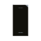 AVE - Deviatore tasto con gemma. Life S44. colore Nero. 1P 16AX illuminabile finitura lucida 1 Mod.