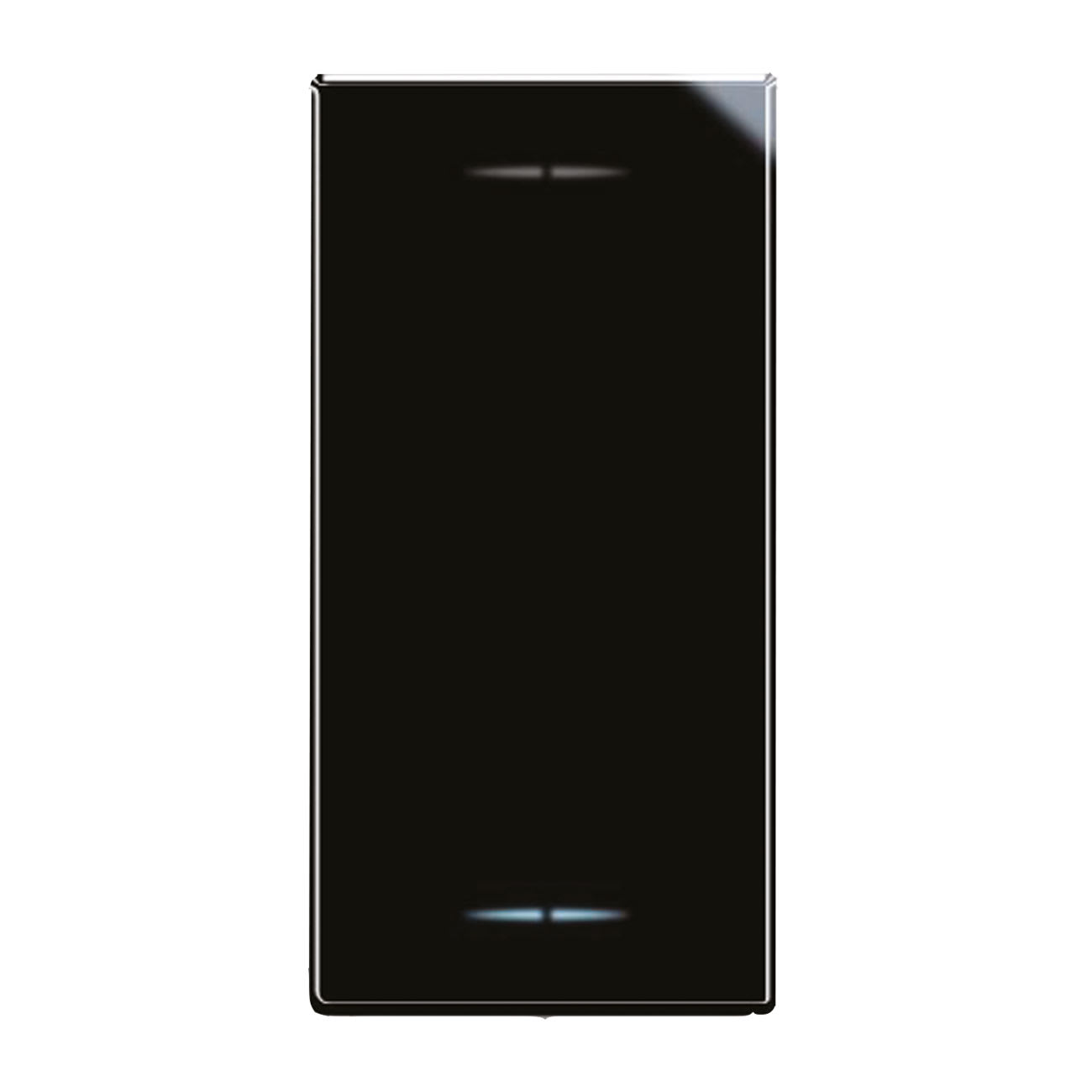 AVE - Invertitore tasto con gemma. Life S44. colore Nero. 1P 16AX illuminabile  finitura lucida  1 Mod.