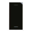AVE - Invertitore tasto con gemma. Life S44. colore Nero. 1P 16AX illuminabile finitura lucida 1 Mod.