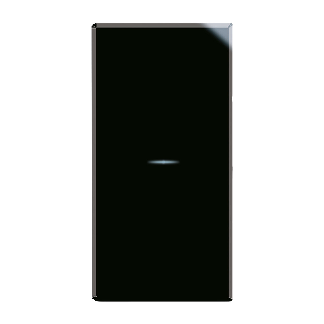 AVE - Pulsante a sfioramento Life S44  alimentazione 230vca  funzionamento monostabile. colore Nero  finitura lucida  1 Mod.