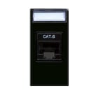 AVE - Presa RJ45 CAT6 UTP non schermata Life S44 colore Nero finitura lucida 1 Mod.