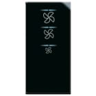 AVE - Dimmer agitatore aria. Life S44. colore Nero. 5580VA 230V finitura lucida 1 Mod.
