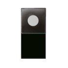 AVE - Pulsante con spia. Life S44. colore Nero. 1P NA 10A 250V finitura lucida 1 Mod.