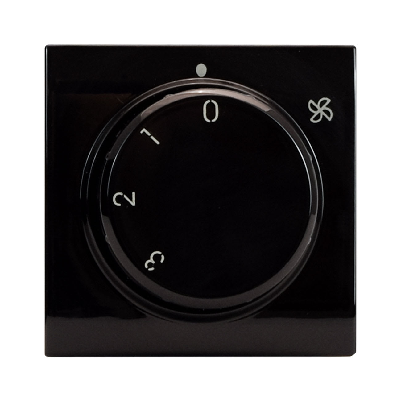 AVE - Commutatore rotativo. Life S44. colore Nero. 1P 3A 250V  finitura lucida  2 Mod.