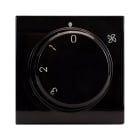 AVE - Commutatore rotativo. Life S44. colore Nero. 1P 3A 250V finitura lucida 2 Mod.