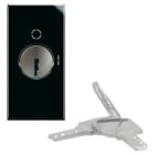 AVE - Interruttore a chiave. Life S44. colore Nero. 2P 10AX 250V finitura lucida 1 Mod.