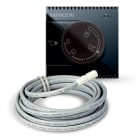 AVE - Termostato elettronico con manopola. Life S44. colore Nero. 230V NA+NC 5A finitura lucida 2 Mod.