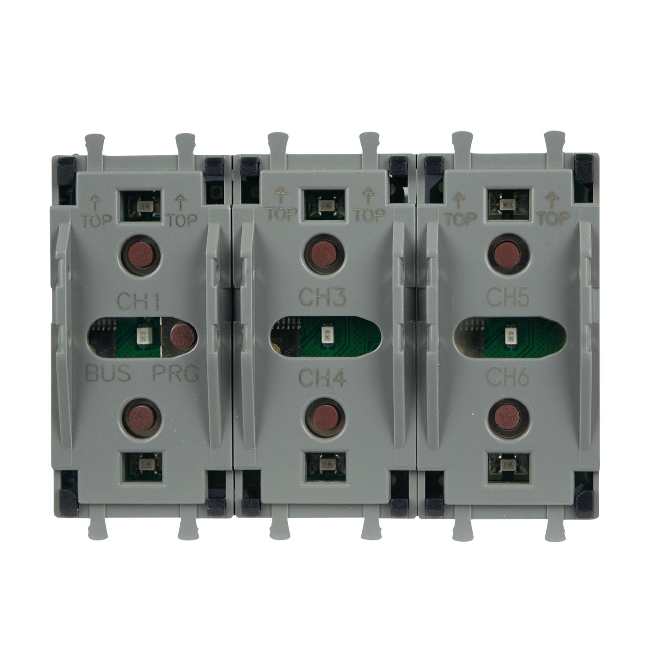 AVE - comando con 6 pulsanti knx 3 moduli s44 6ch 3m s.44 442KNXT6