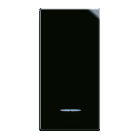 AVE - Tasto con gemma per pulsanti Life S44. colore Nero finitura lucida 1 Mod.