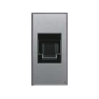 AVE - Presa RJ11 morsetti a vite. Allumia S44 colore Grigio Tech finitura lucida 1 Mod.