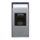 AVE - Presa RJ45 CAT5E UTP non schermata Allumia S44 colore Grigio Tech finitura lucida 1 Mod.
