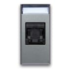 AVE - Presa RJ45 CAT5E UTP non schermata Allumia S44 colore Grigio Tech finitura lucida 1 Mod.