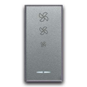 AVE - Dimmer agitatore aria. Allumia S44. colore Grigio Tech. 5580VA 230V  finitura lucida  1 Mod.