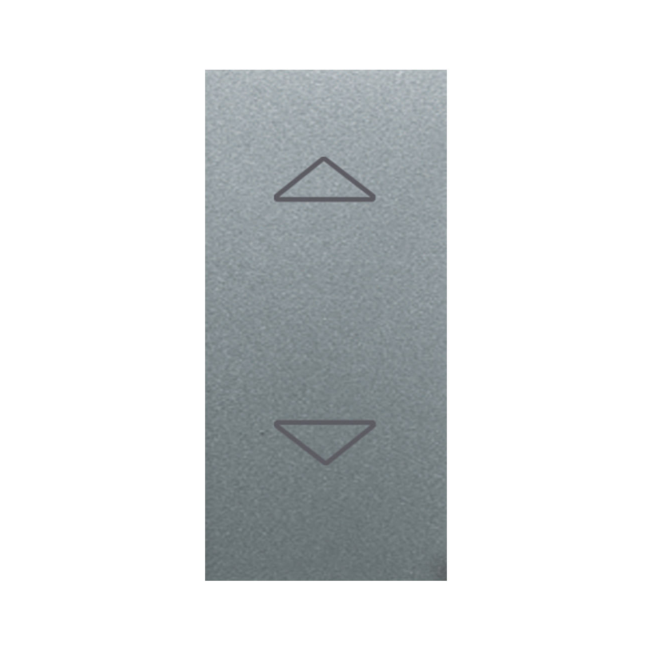AVE - commutatore pulsante bascula 1 polo 10 ampere alluminio 1 modulo per impianti elettrici