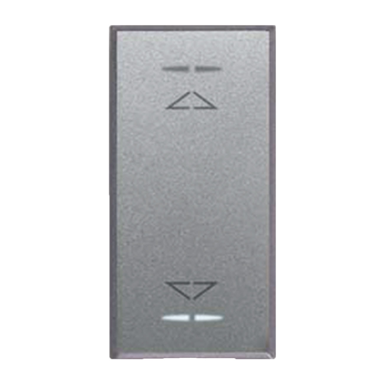 AVE - Doppio pulsante con frecce. Allumia S44. colore Grigio Tech.  1P NA+1P NA 10A 250v  finitura lucida  1 Mod.