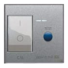 AVE - Interruttore magnetotermico differenziale. Allumia S44. colore Grigio Tech. 1P+N 16A 230V 3kA 10mA finitura lucida 2 Mod.