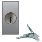 AVE - Pulsante a chiave. Allumia S44. colore Grigio Tech. 2P 10AX 250V finitura lucida 1 Mod.