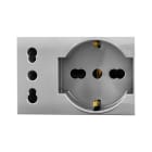 AVE - PRESA SCHUKO+BIPASSO 10/16A ALLUMIA