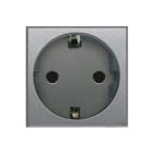 AVE - Presa schuko. Allumia S44. colore Grigio Tech. 2P+T 16A 250V finitura lucida 2 Mod. 443090S