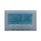 AVE - Cronotermostato elettronico con display 230V. Allumia S44. colore RAL 9007 finitura lucida 3 Mod.