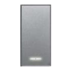 AVE - Tasto con gemma per pulsanti Allumia S44. colore Grigio Tech finitura lucida 1 Mod.