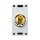 AVE - DEVIATORE LEVETTA. SERIE NEW STYLE S44. COLORE ORO FINITURA SATINATA 1P 10AX 250V ILLUMINABILE 1 MOD.