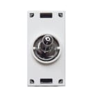 AVE - Invertitore levetta cromo. New Style S44. 1P 10AX 250V 1 Mod.