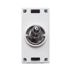 AVE - Commutatore pulsante levetta cromo. New Style S44. 1P 10A 250V 1 Mod.