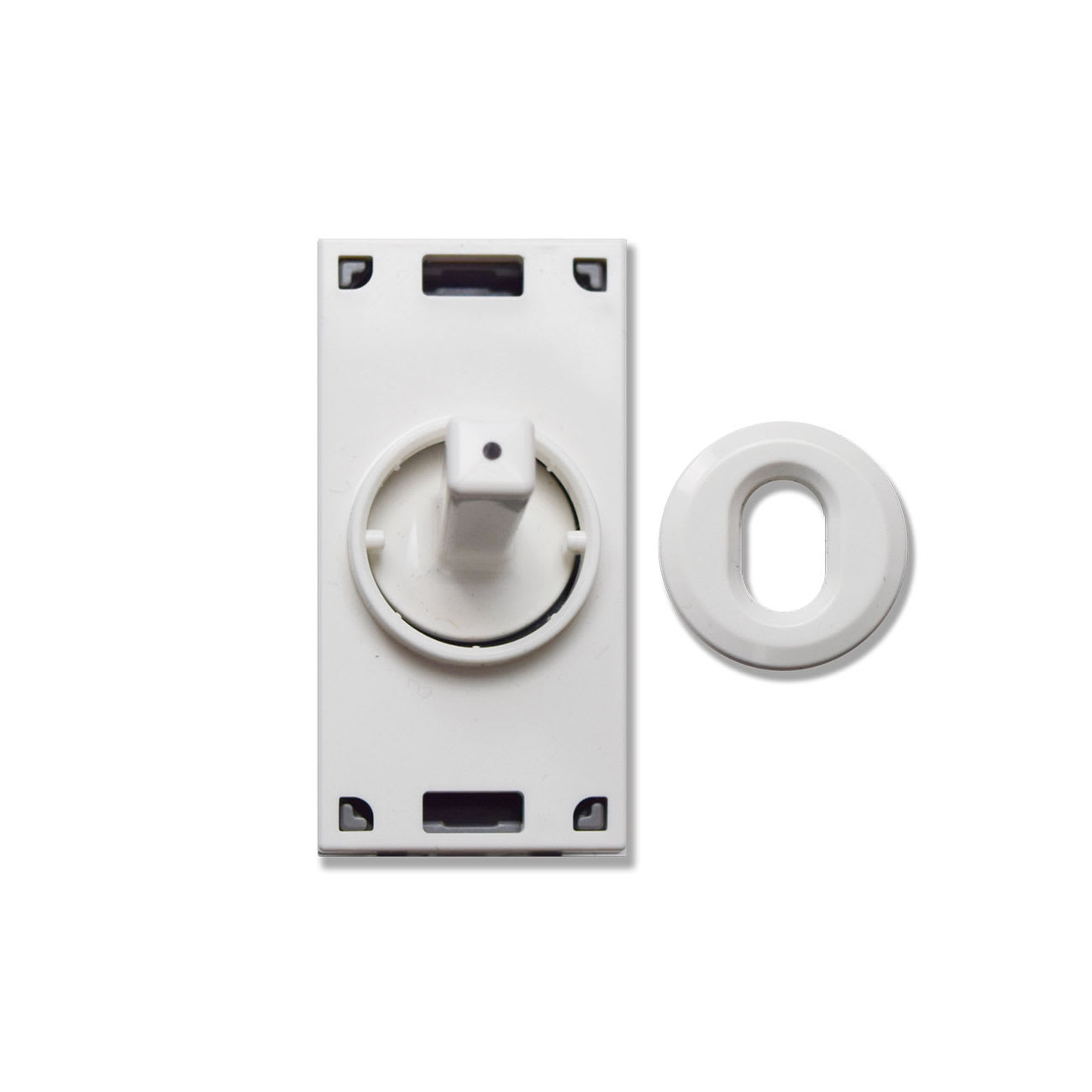 AVE - Comando con doppio pulsante a levetta KNX New Style bianco 1 Mod. S44 444KNXT2B