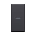 AVE - INTERRUTTORE ASSIALE CON GEMMA. TEKLA S44. COLORE RAL 7016. 1P 10AX ILLUMINABILE FINITURA OPACA 1 MOD.