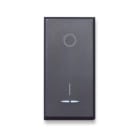 AVE - Interruttore con gemma. Tekla S44. colore grigio Tekla. 2P 16AX illuminabile finitura opaca 1 Mod. 445010