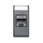 AVE - Presa RJ45 CAT5E UTP non schermata Tekla S44 colore grigio Tekla finitura opaca 1 Mod.